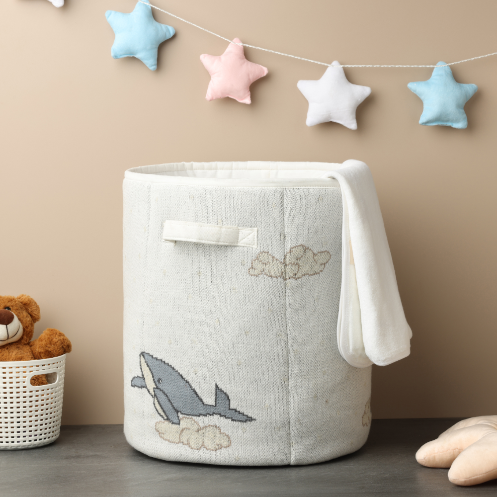 Cugo Toy Storage Basket- Dreamy Whale