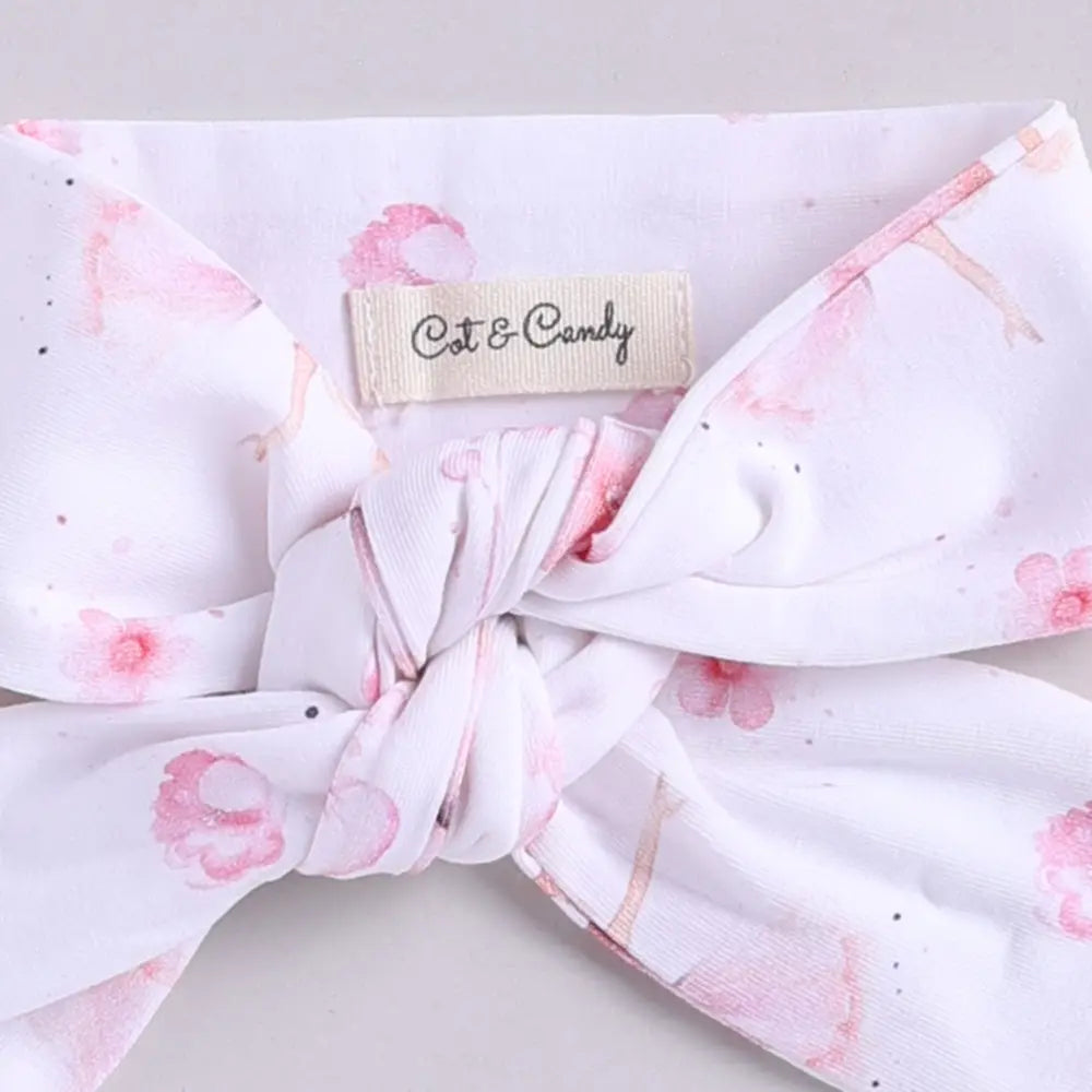 Cot &amp; Candy Baby Organic Muslin Swaddle and Headband Set For 0 to 6 Months