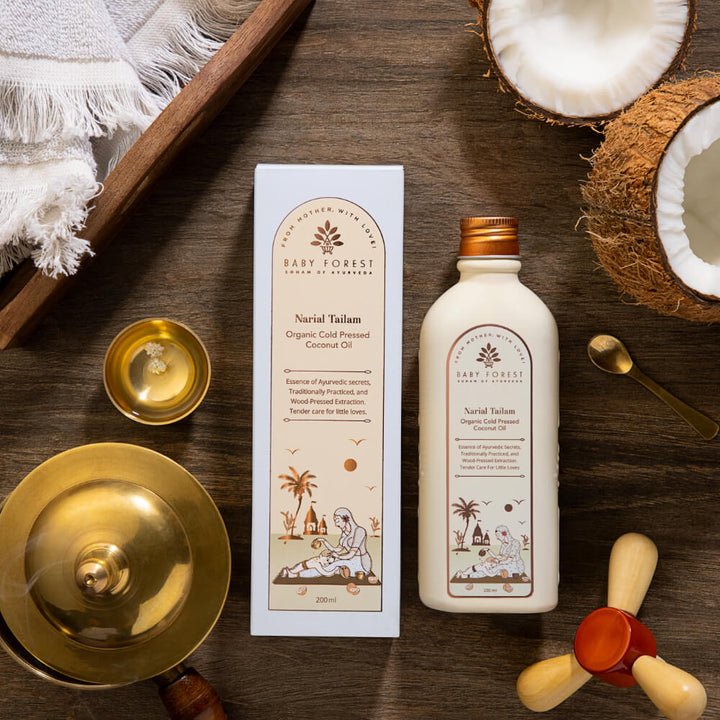 Baby Forest Narial Tailam Organic Cold Pressed Coconut Oil - 200ml