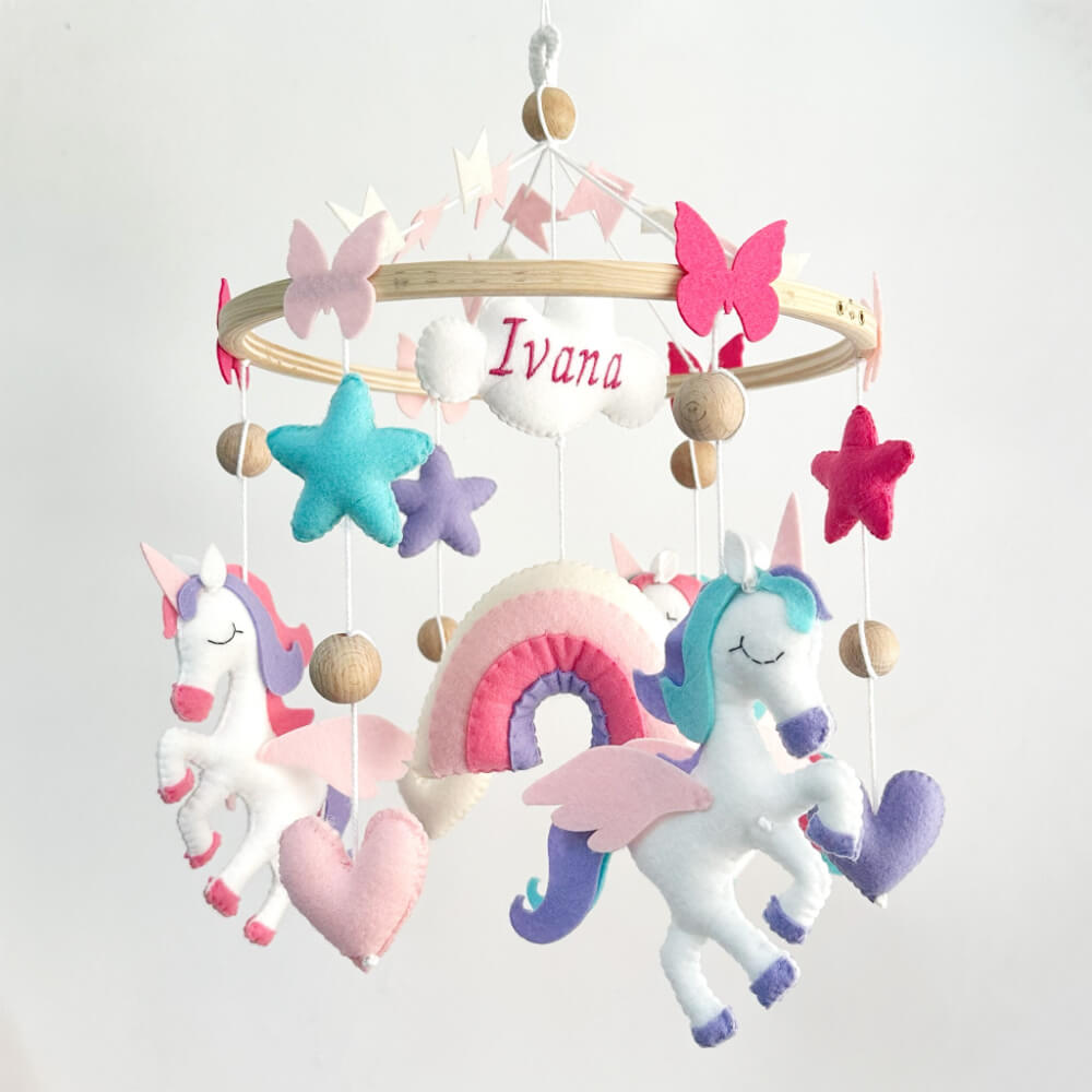 Personalised Unicorn Crib Mobile