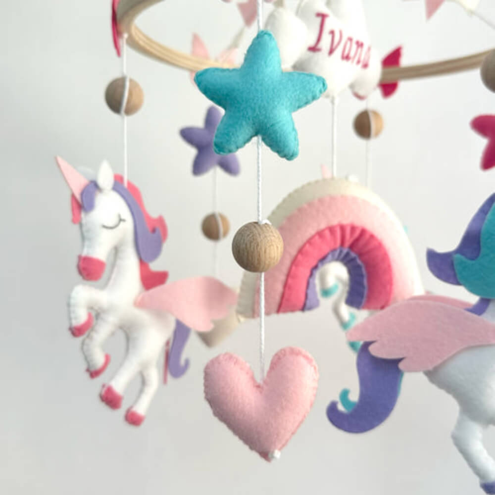 Personalised Unicorn Crib Mobile