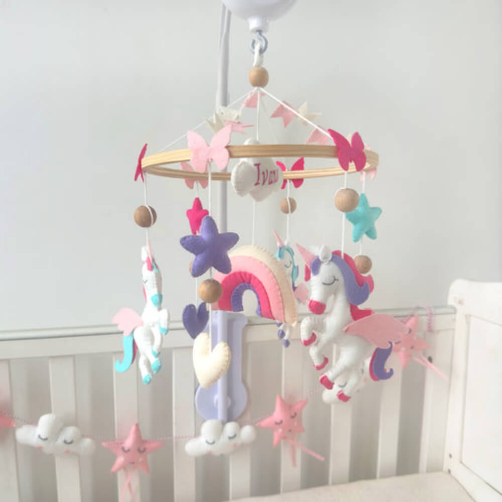 Personalised Unicorn Crib Mobile