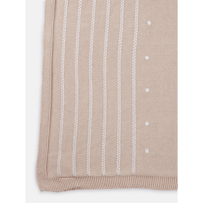 Vertical knitted blanket