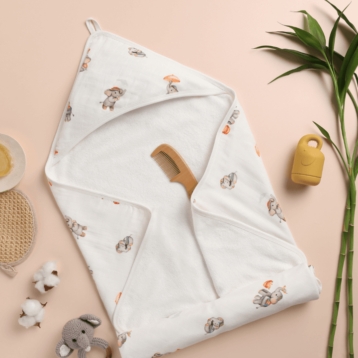 Cugo Bamboo Cotton Hooded Towel – Soft Prints