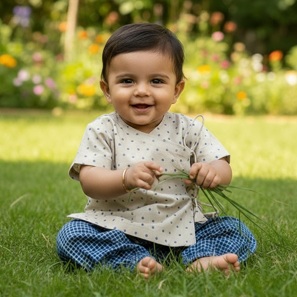 Whitewater Kids Zoo Bag - Indigo Angrakha Set