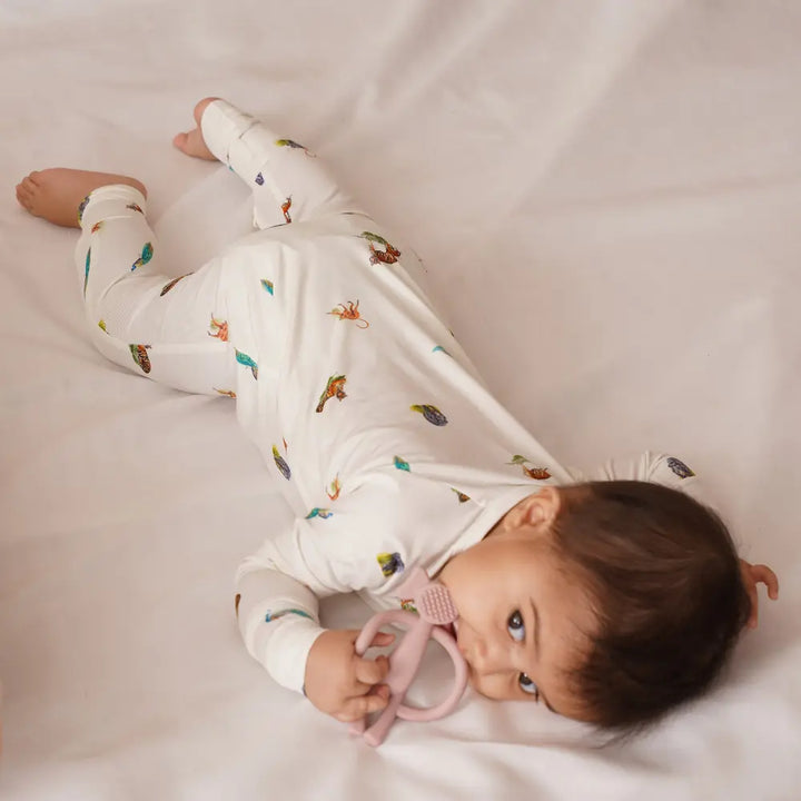 Bubz Bamboo Baby Zipsuit - Two-way zip sleepsuit - Wild Wonders
