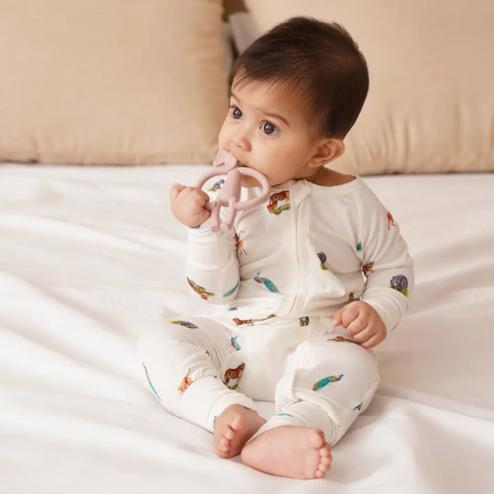 Bubz Bamboo Baby Zipsuit - Two-way zip sleepsuit - Wild Wonders