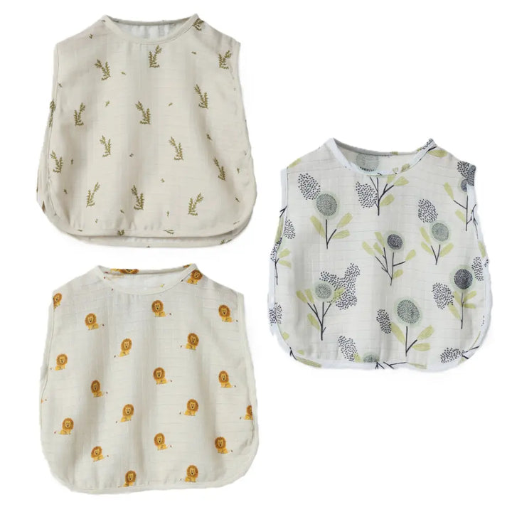 Dulaar Organic Muslin Jhabla (Set of 3)