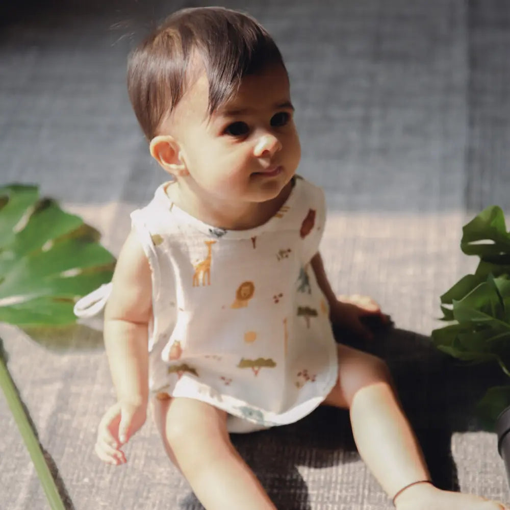 Dulaar Organic Muslin Jhabla (Set of 3)