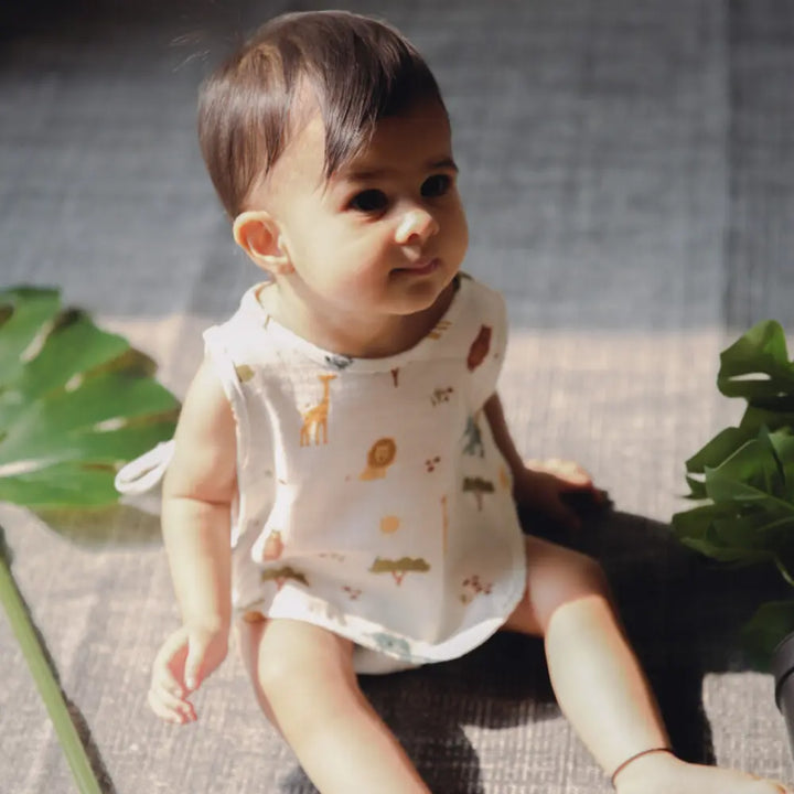 Dulaar Organic Muslin Jhabla (Set of 3)