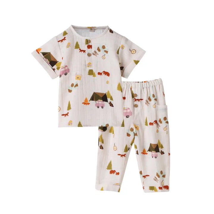 Dulaar Organic Muslin Joggers Set