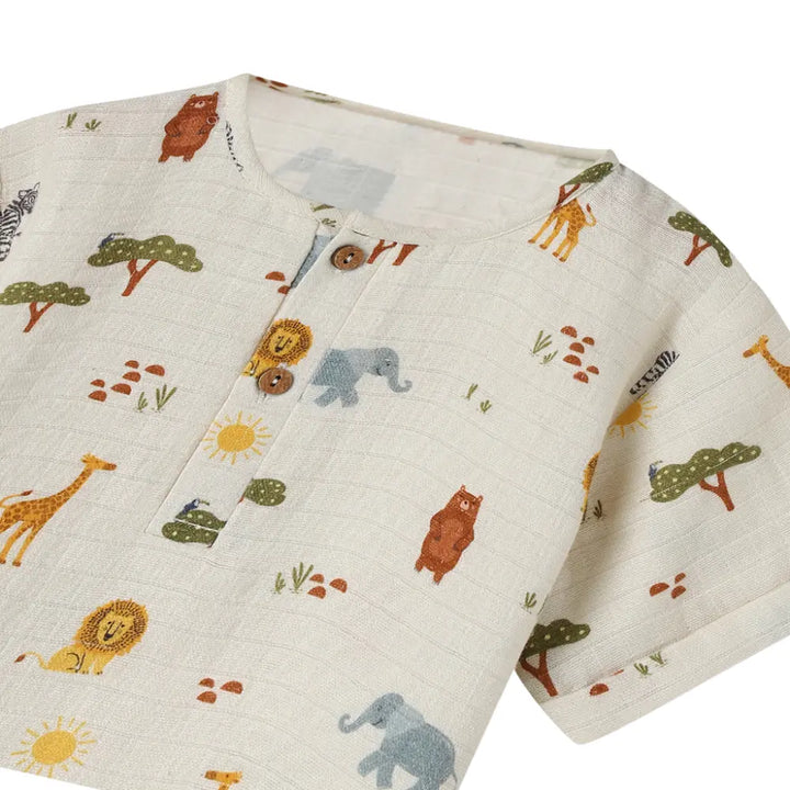 Dulaar Organic Muslin Joggers Set - Squad Goals