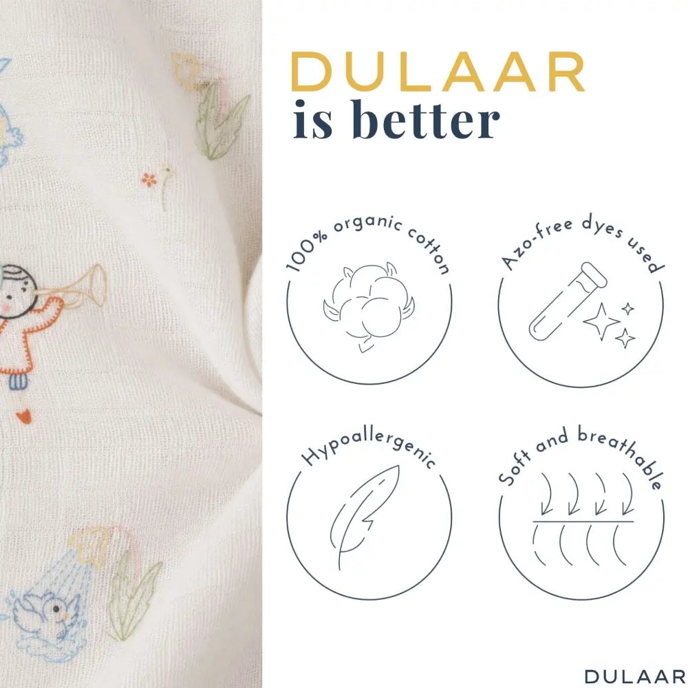 Dulaar Organic Muslin Joggers Set - Storybook Walk