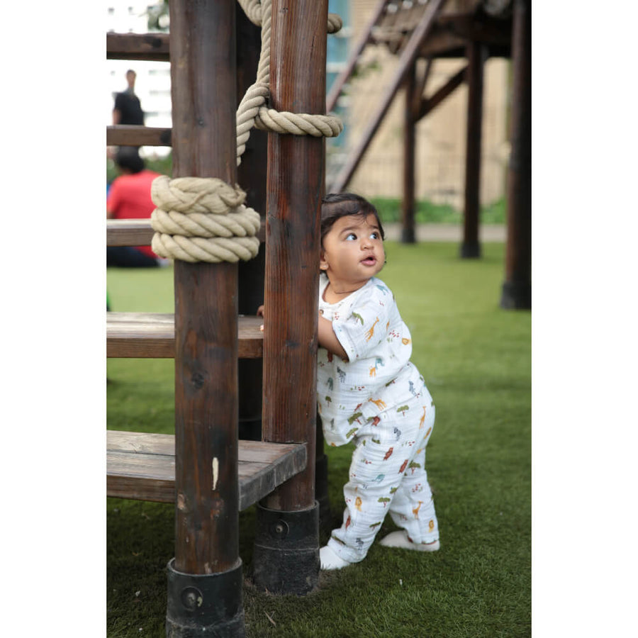 Dulaar Organic Muslin Joggers Set - Squad Goals