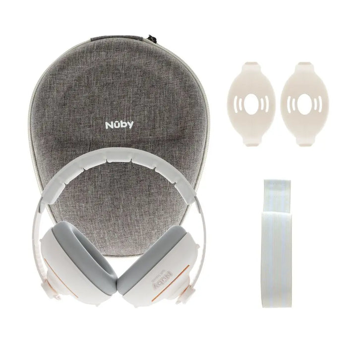 Nuby Soft Sounds 2-in-1 Noise Cancelling Ear Muffs - White