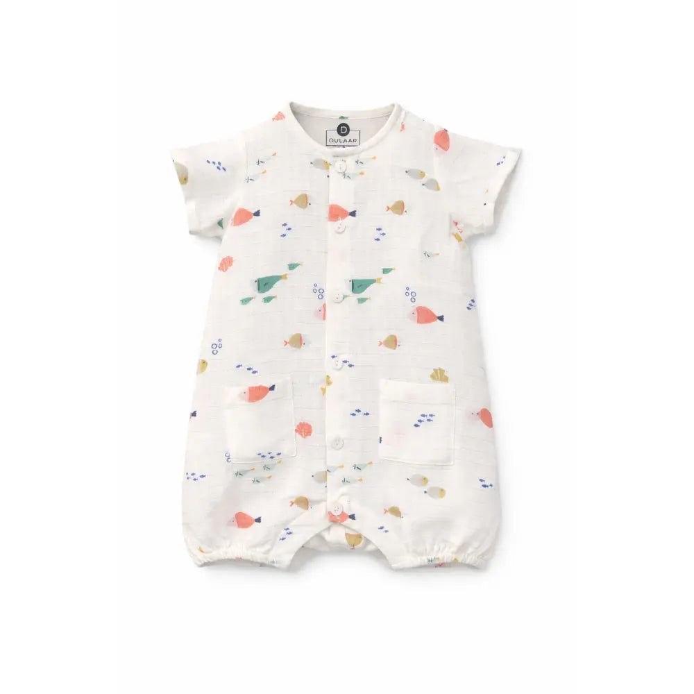 Dulaar Organic Muslin Jumpsuit - By the Sea