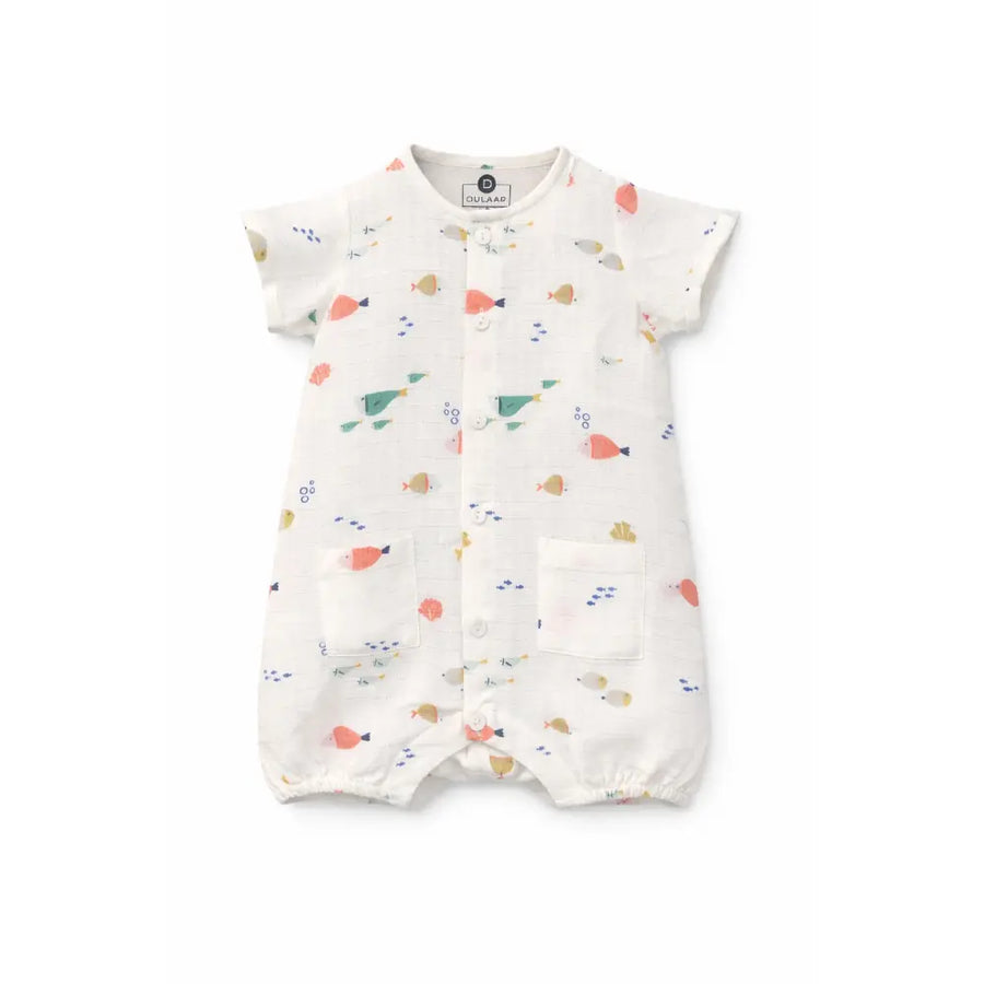 Dulaar Organic Muslin Jumpsuit - By the Sea