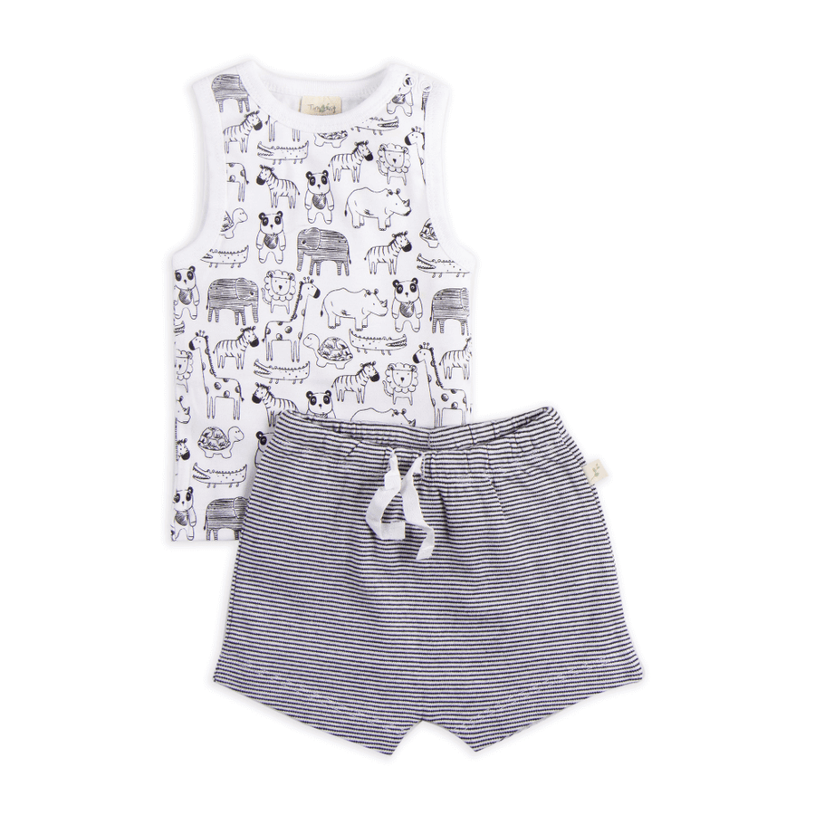 Tiny Twig Singlet Set Jungle Jive