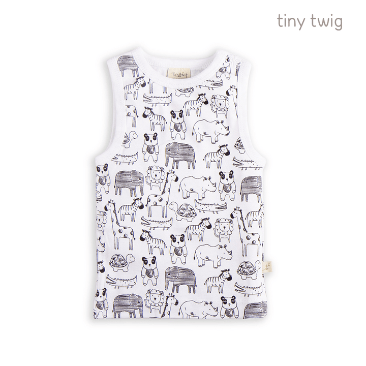 Tiny Twig Singlet Set Jungle Jive