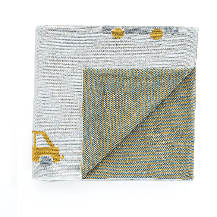 Pluchi Kids Cotton Knitted AC Blanket For All-Season Use