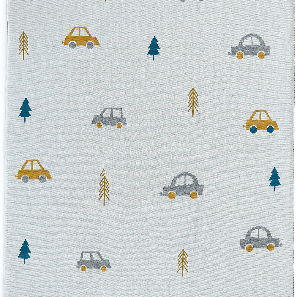 Pluchi Kids Cotton Knitted AC Blanket For All-Season Use