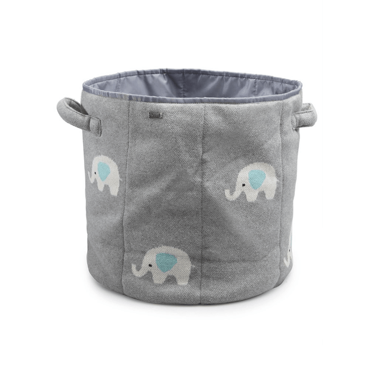 Lovely Elephant- Light Grey Melange-Natural-Pearl Aqua