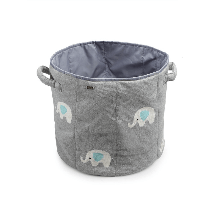 Lovely Elephant- Light Grey Melange-Natural-Pearl Aqua