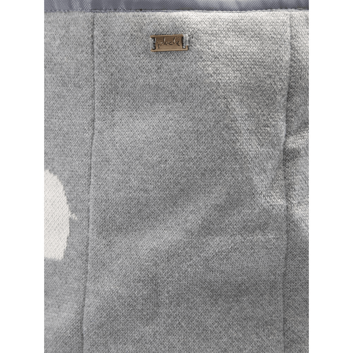Lovely Elephant- Light Grey Melange-Natural-Pearl Aqua