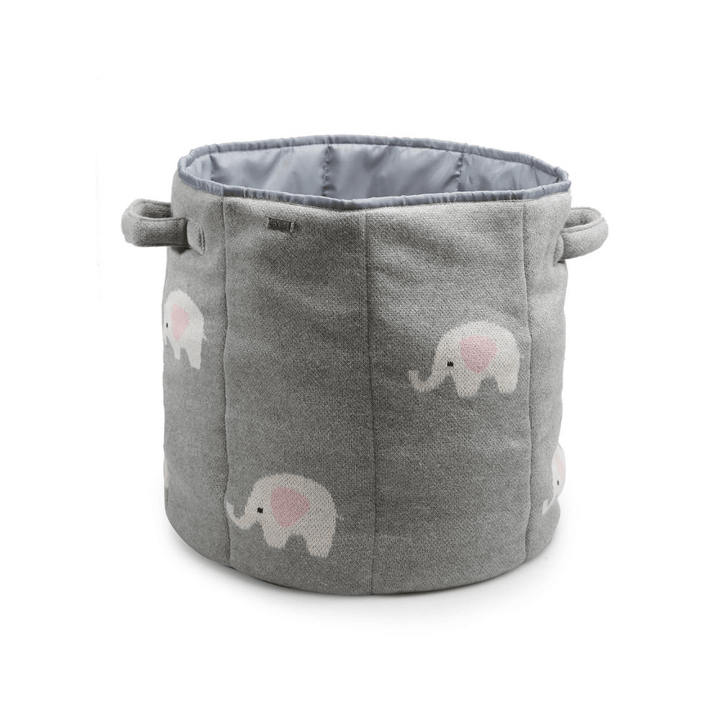 Lovely Elephant- Light Grey Melange-Natural-Bubblegum Pink