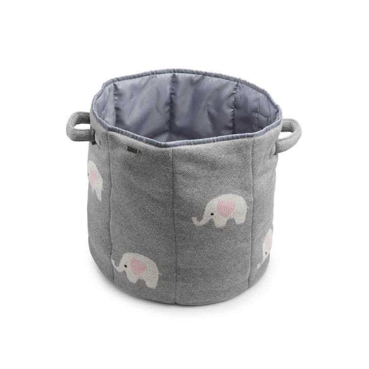 Lovely Elephant- Light Grey Melange-Natural-Bubblegum Pink