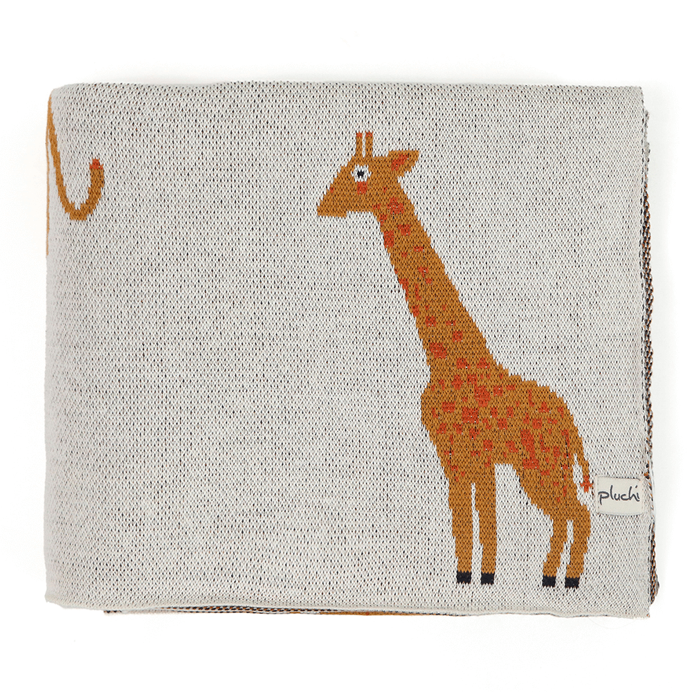 Pluchi Kids Cotton Knitted AC Blanket For All-Season Use