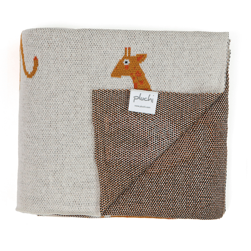 Pluchi Kids Cotton Knitted AC Blanket For All-Season Use