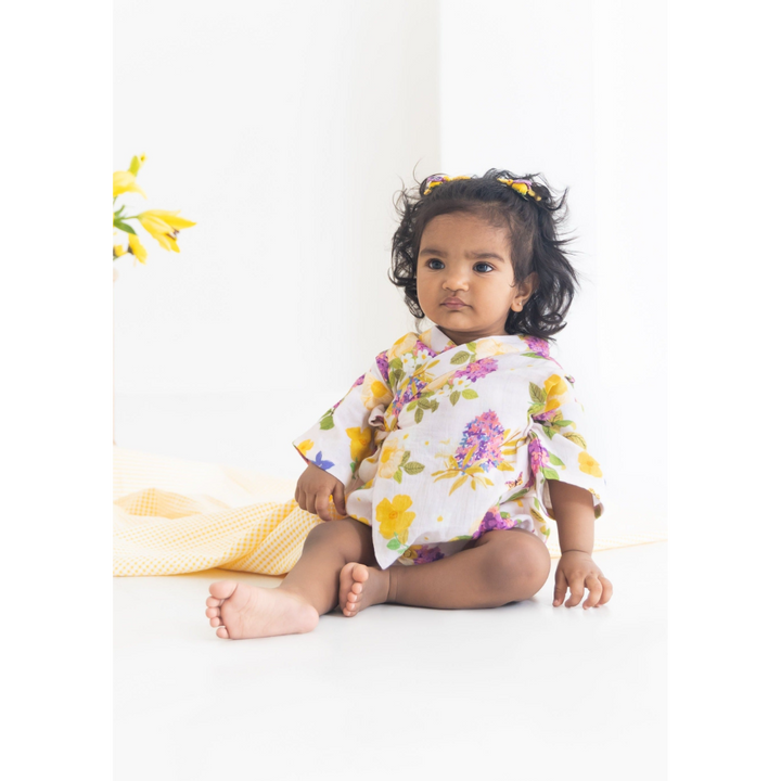 Rattle &amp; Co. Sun And Song Kimono Onesie