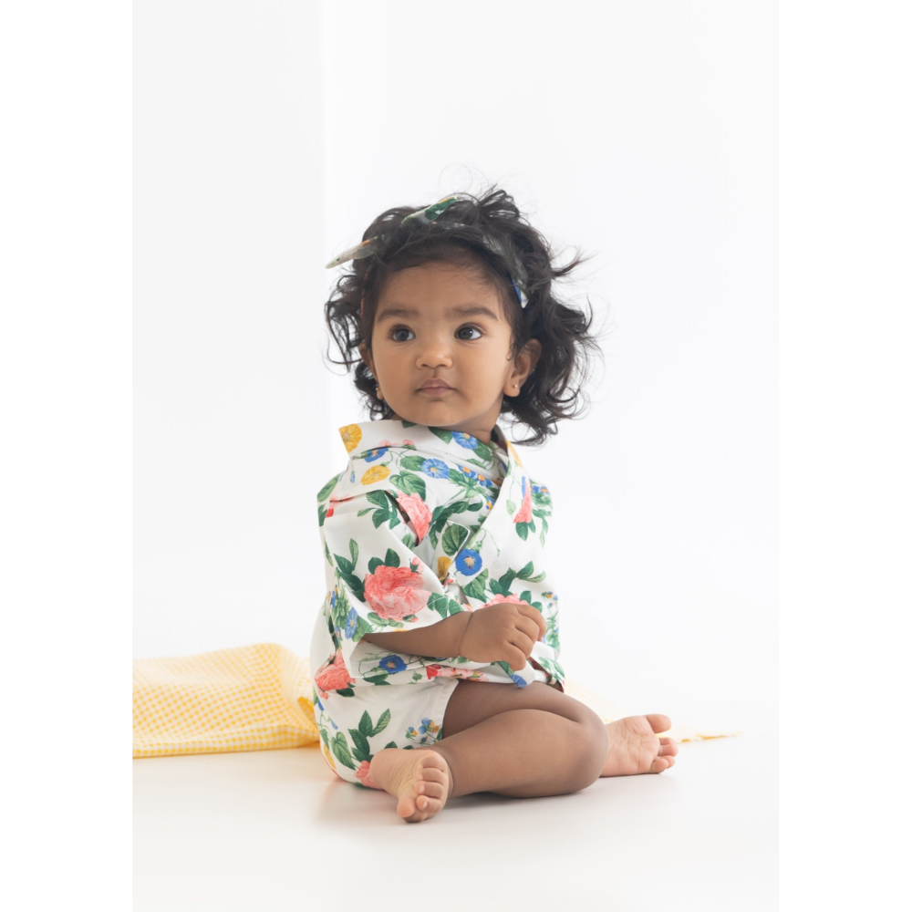 Rattle & Co. My Buttercup Kimono Onesie