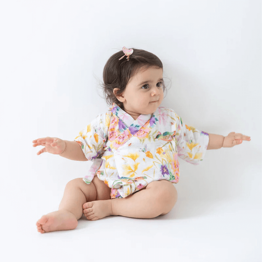 Rattle & Co. Sunshine Explorer Kimono Onesie