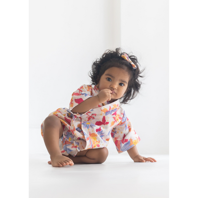 Rattle & Co. Little Miss Mary Kimono Onesie