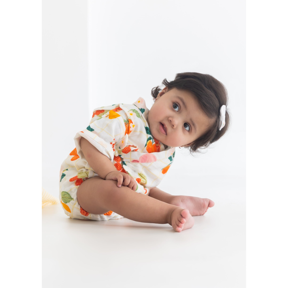 Rattle & Co. Picnic Pals Kimono Onesie