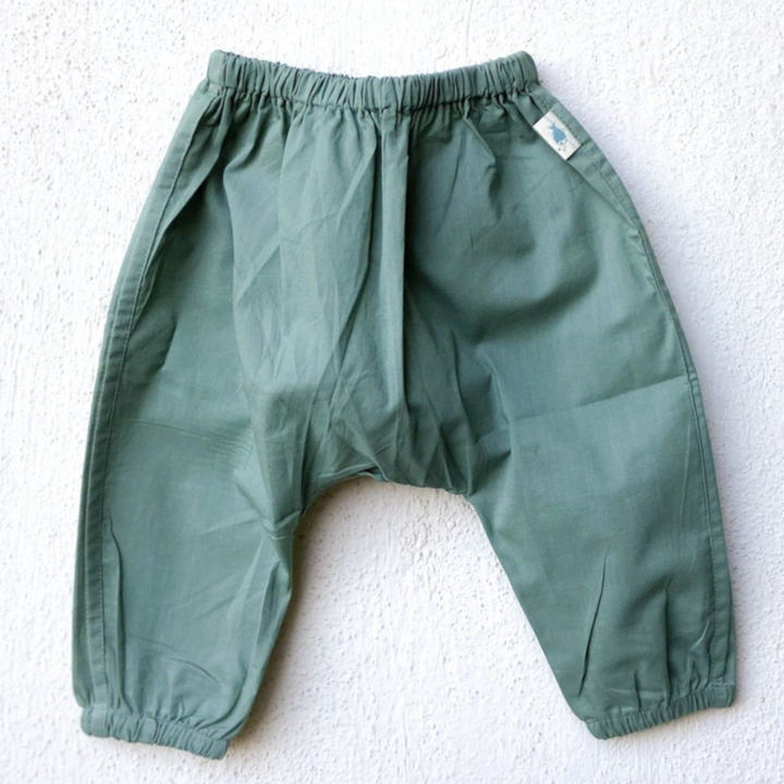 Whitewater Kids Unisex Organic Fish Print Angarakha Top &amp; Mint Pants