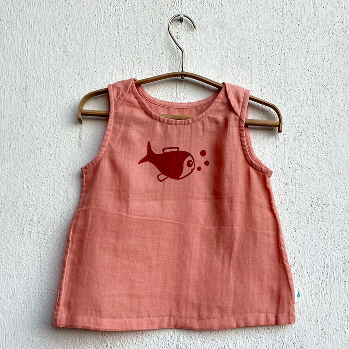 Whitewater Kids Unisex Organic Zoo Jhabla Bag - Peach &amp; Mint