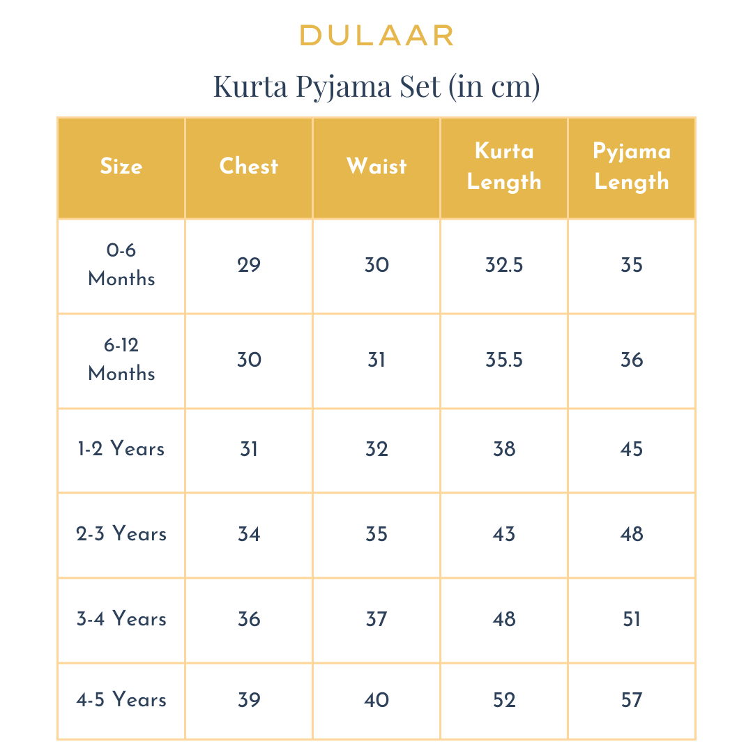 Dulaar Organic Muslin Kurta Pyjama Set Hand-Block Printed- Lucky Clover