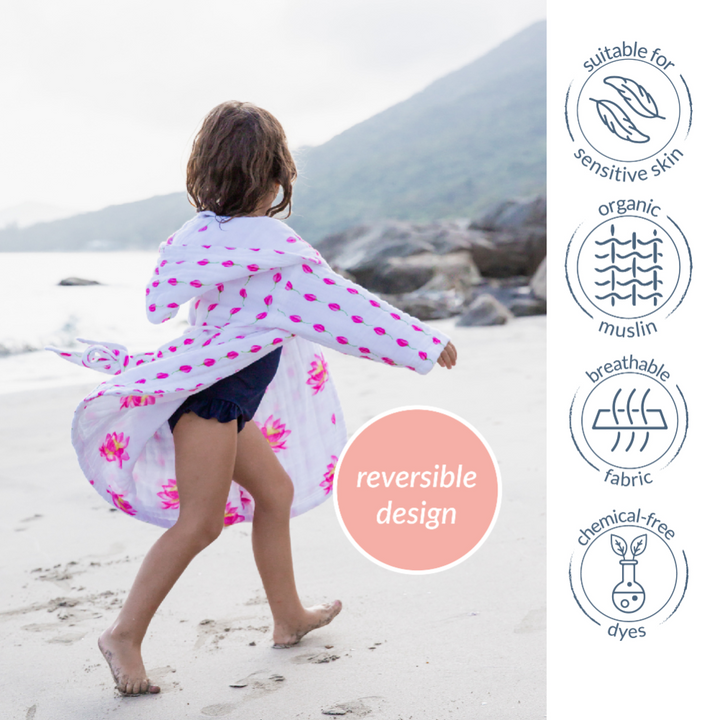 Muslin Bath Robe - Enchanted Garden
