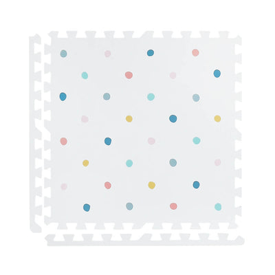 Coloured Polka Set in White - Colourpop