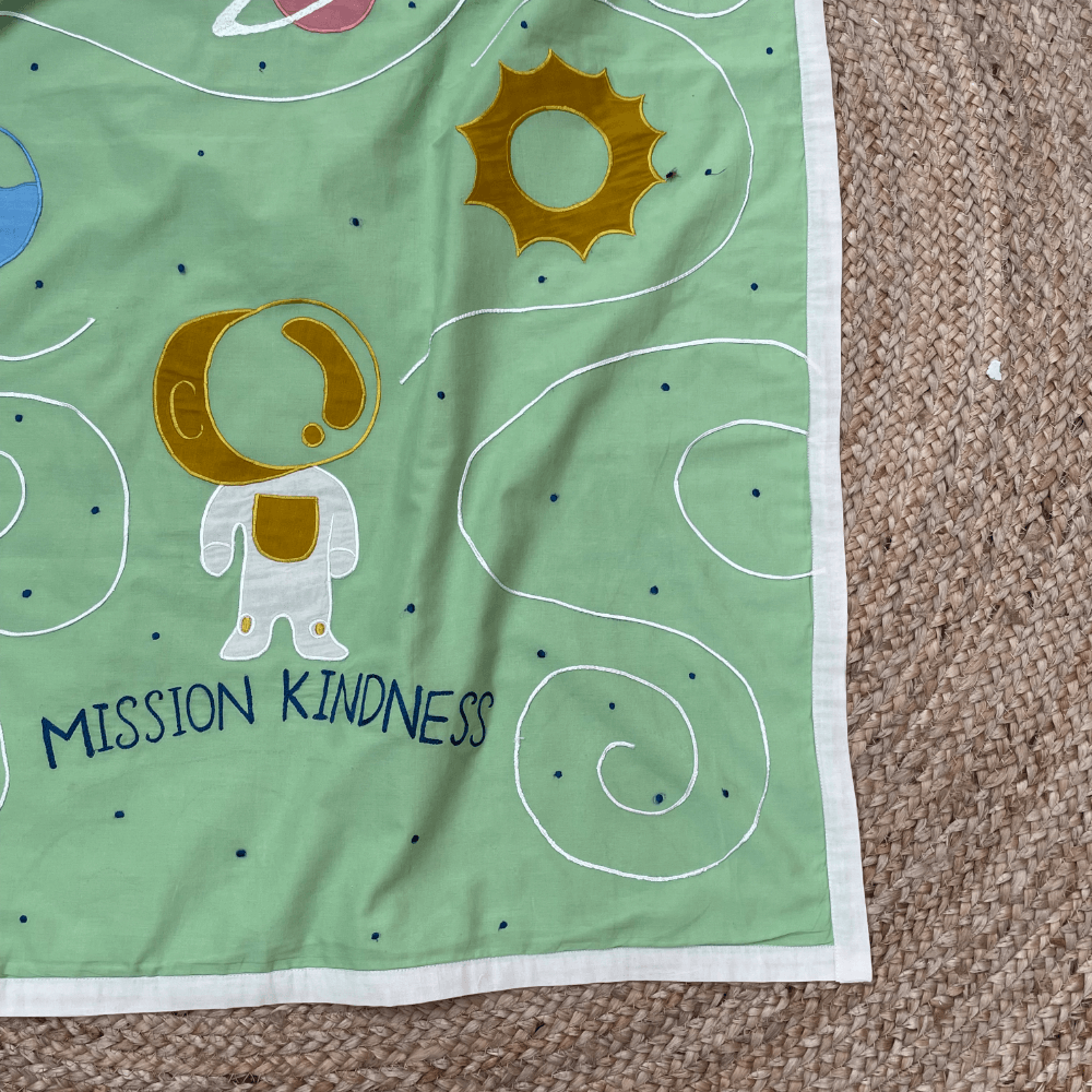 Bhaakur Mission Kindness- Patch Work Dohar (Green)