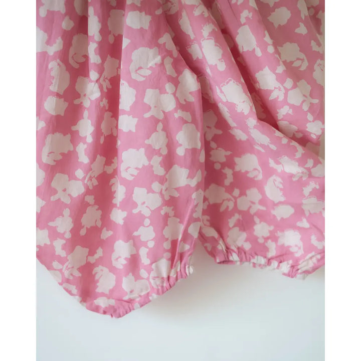Love The World Today Leela Flared Top For Girls With Pink Floral Cowl Dhoti Pants Co-Ord Set