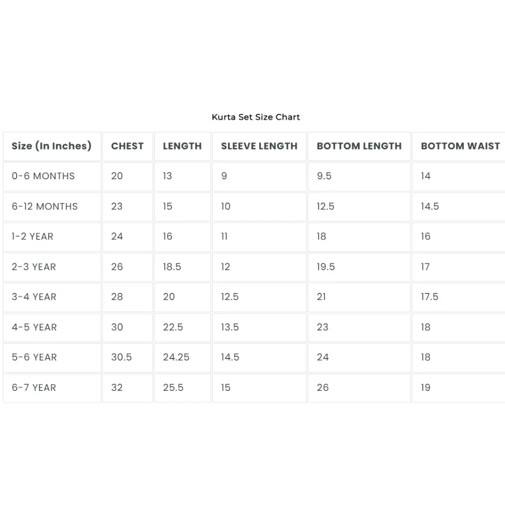 Bhaakur Organic Cotton Unisex Veena and Lotus Kurta Set