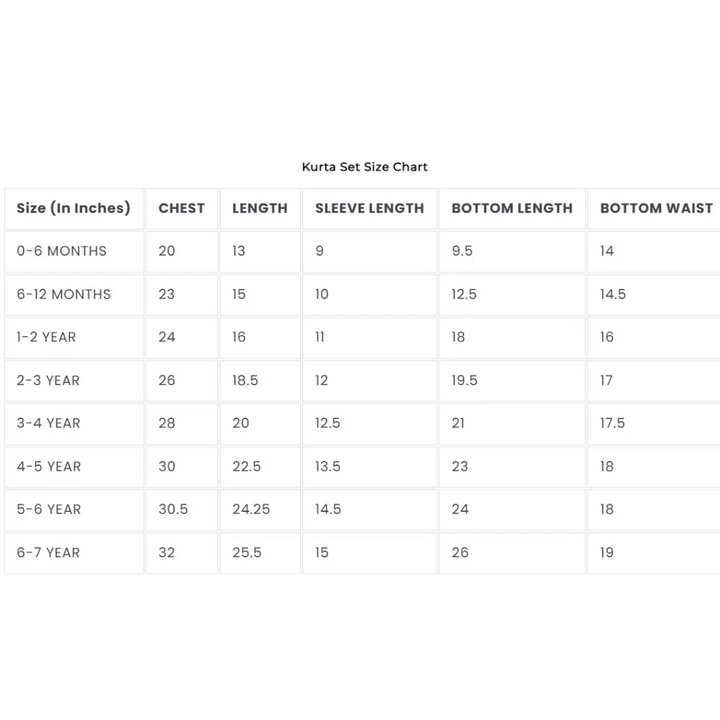 Bhaakur Organic Cotton Unisex Veena and Lotus Kurta Set