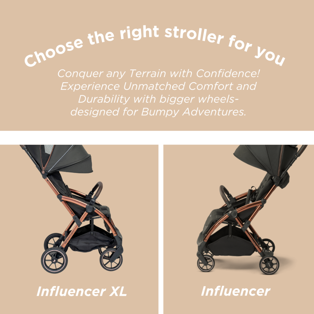 Influencer XL Stroller - Black Brown