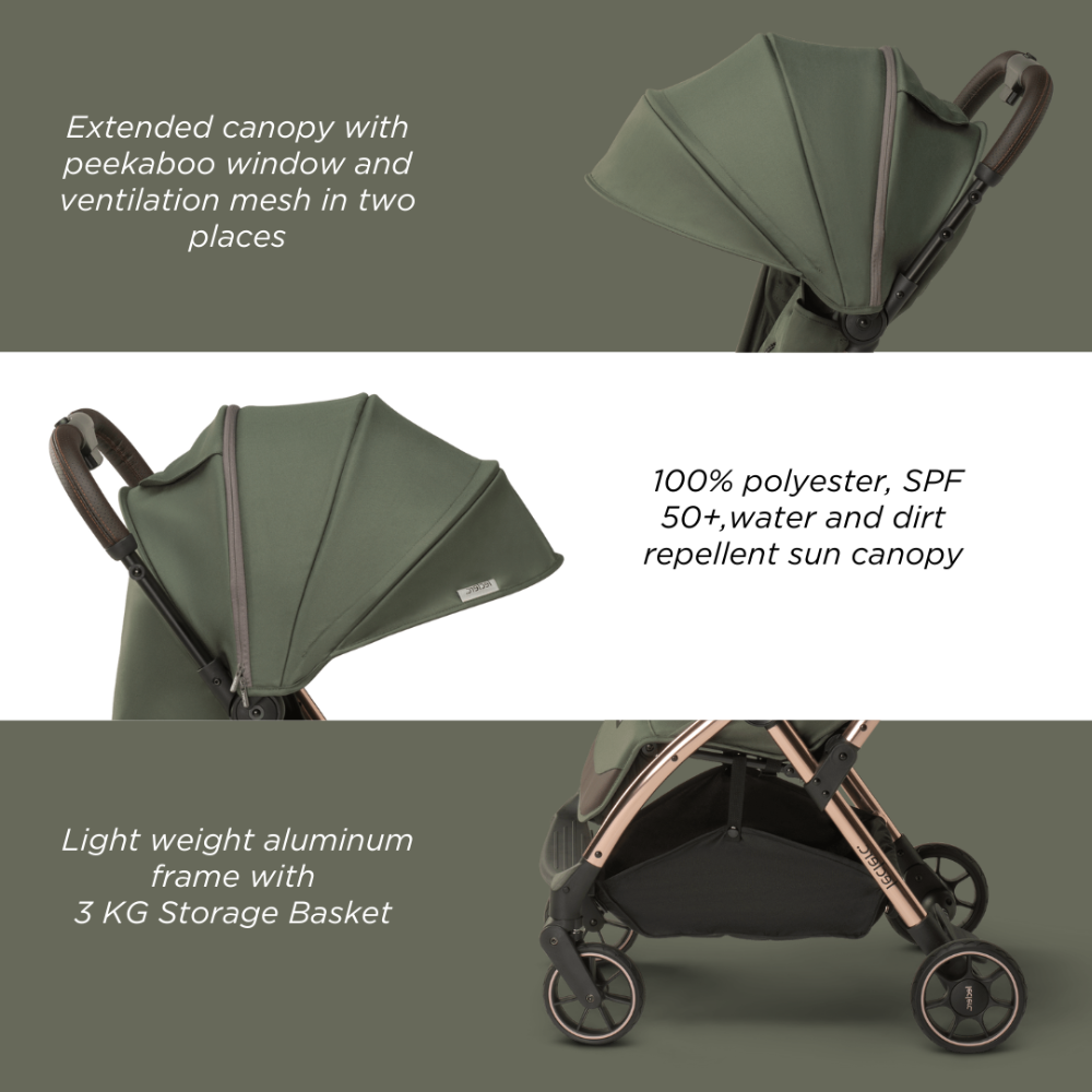 Leclerc Baby Influencer Stroller - Army Green