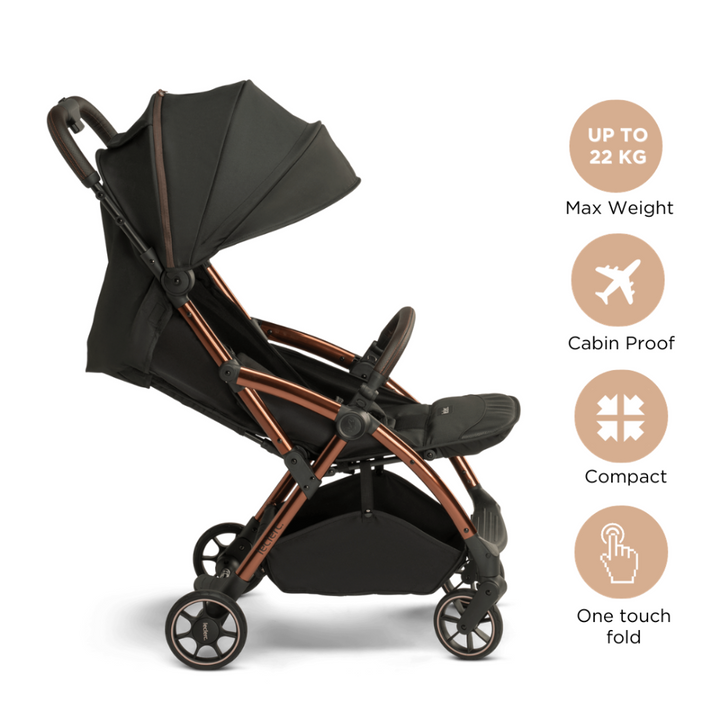 Leclerc Baby Influencer Stroller - Black Brown