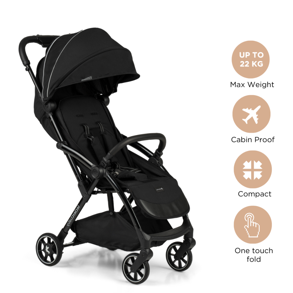 Leclerc Baby Influencer Air Stroller- Piano Black